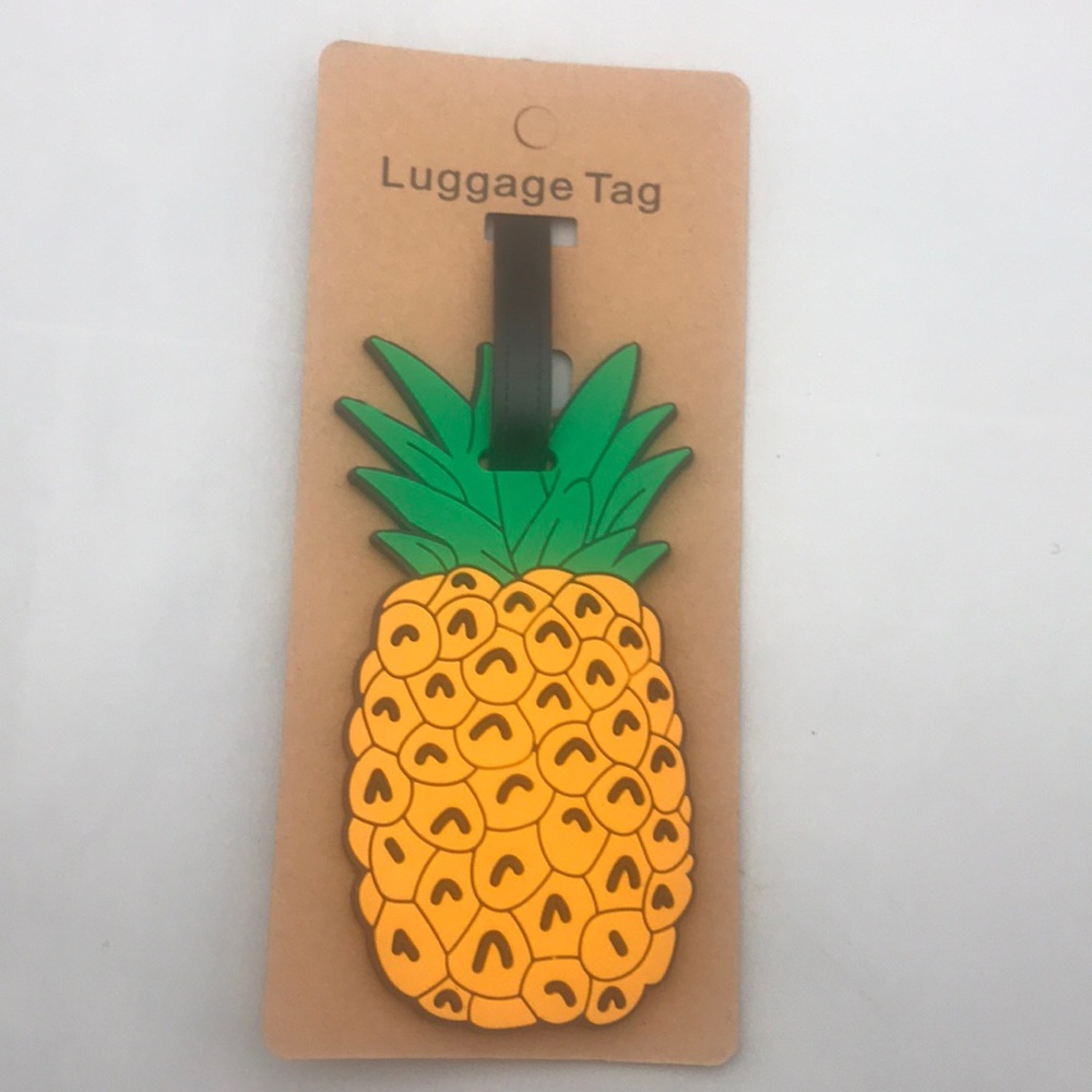 Pineapple luggage tag